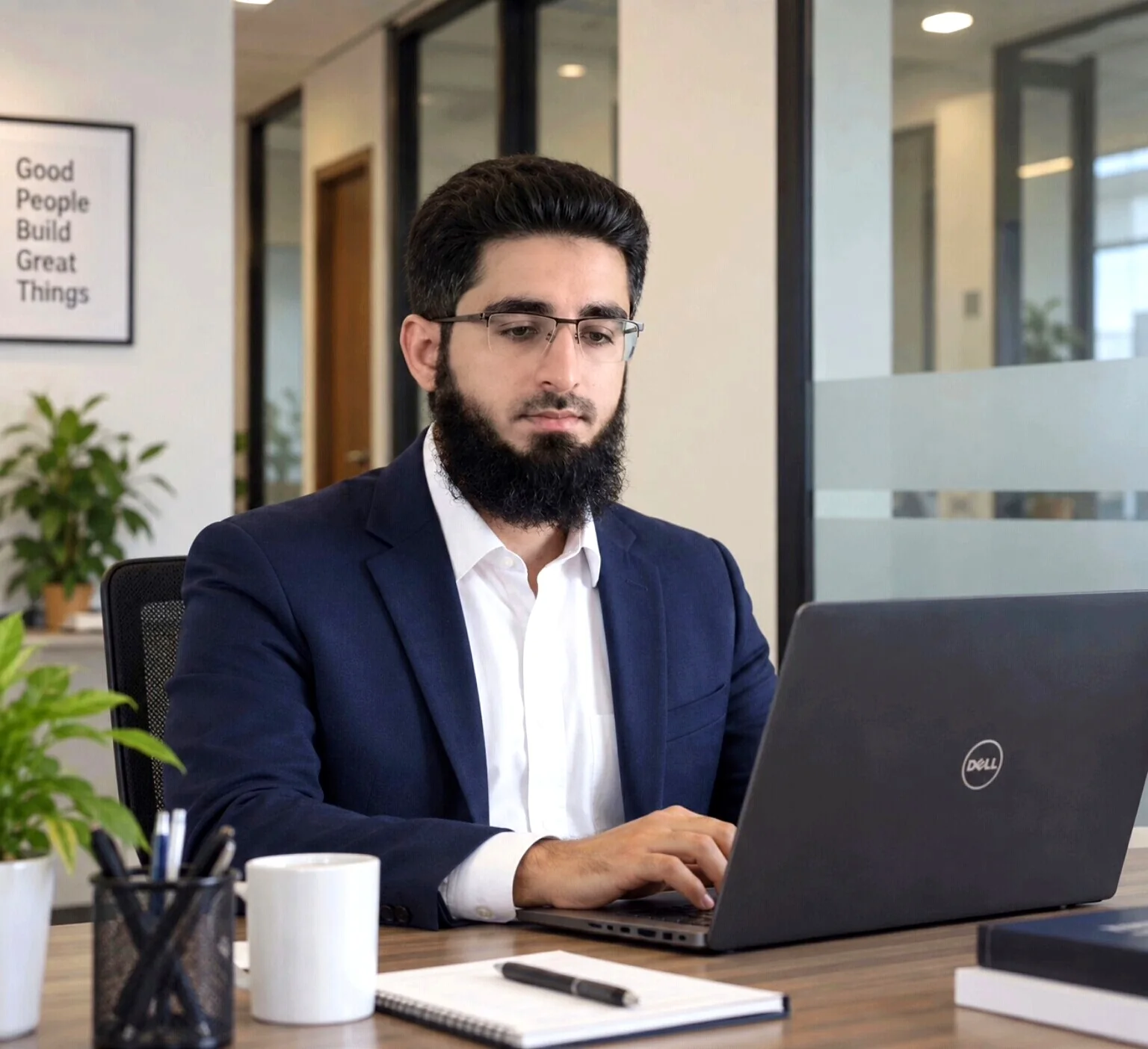 Muhammad Safwan working on a SafNexa project
